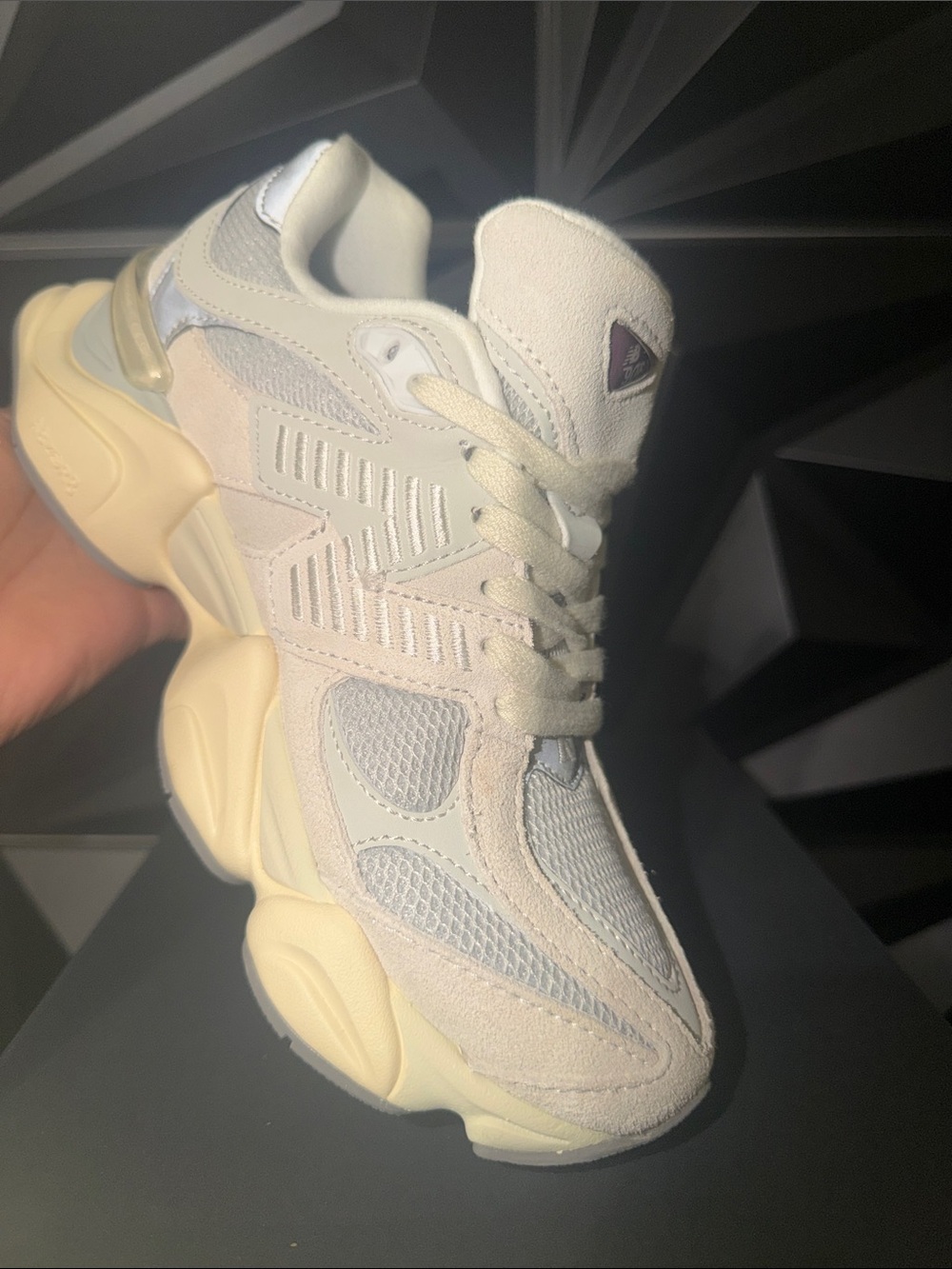 Puma Cream and Light Gray Chunky Sneaker
